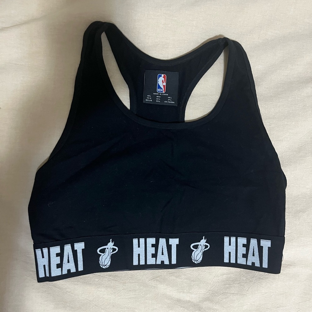 COPY - NBA Miami Heat Women's Black Crop Top
